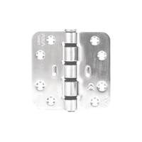 AXA Scharnier Smart Easyfix met ronde hoek 89x89x3 RVS - thumbnail