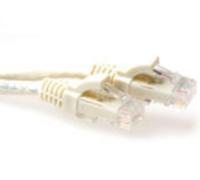 ACT IB1001 CAT6A U/UTP LSZH Patchkabel - Ivoor - 1 meter - thumbnail