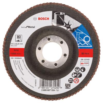 Bosch Accessoires 1 Lamellenschijf 115 X571, Best for Metal recht, 80 - 2608607324