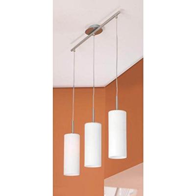 Eglo HanglampTroy 3 3-lichts metaalgrijs met wit - 85978