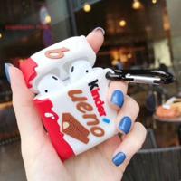 Voor Apple AirPods 1/2 generatie Universal Wireless Kinder chocolade Bluetooth hoofdtelefoon beschermhoes - thumbnail