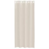 Gordijnen voile met doorvoertules 2 st 140x225 cm crmekleurig - thumbnail