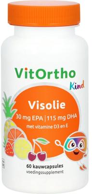 VitOrtho Visolie 30mg EPA DHA kind kauwcapsules 60 Capsules
