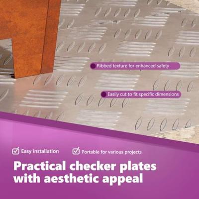 VidaXL Trap tread rechthoekig 2 pcs zilver 90 x 40 cm aluminium