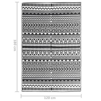 Buitenkleed 120x180 cm polypropeen zwart Buitenkleed 120x180 cm polypropeen zwart