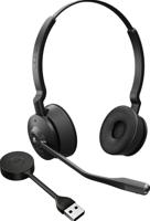 Jabra Engage 55 draadloze stereo headset met Link 400 USB-A DECT adapter - noise cancelling microfoon, groot bereik en gehoorbescherming - MS Teams gecertificeerd, werkt met andere platformen - zwart - thumbnail