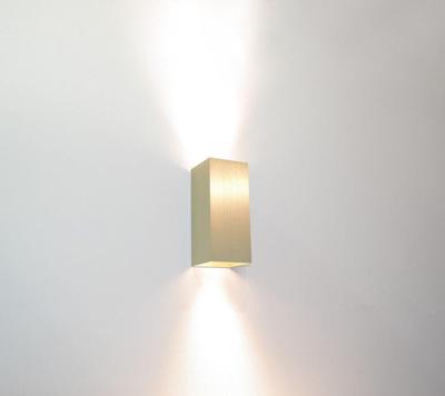 Artdelight Wandlamp Dante 2 lichts 15,5 x 6,5 cm mat goud