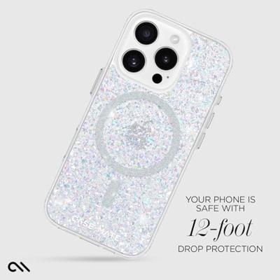 Case-Mate Twinkle Backcover Apple iPhone 16 Pro Glittereffect Inductieve lading, MagSafe compatible