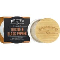 Scottish Fine Soaps Thistle & Black Pepper Shave Soap & Bowl Set - thumbnail