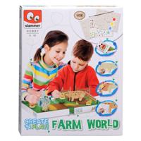 Slammer create and play farm world houten knutsel set - thumbnail
