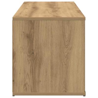 Tv-meubel 120x34x37 cm bewerkt hout artisanaal eikenkleur