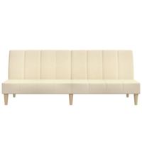 Slaapbank 2-zits stof crmekleurig - thumbnail