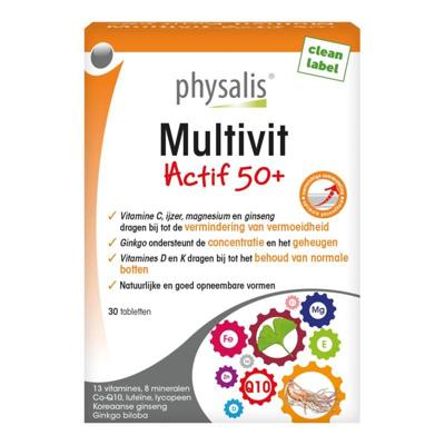 Physalis Multivit Actif 50+ 30Tabletten