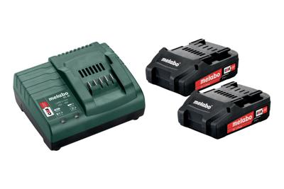 Metabo 685161000 Basic-Set 2 x 2.0 Ah Gereedschapsaccu 18 V 2.0 Ah Li-ion
