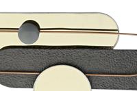 Wanddecoratie DKD Home Decor Grijs Gouden Metaal PVC Modern (96 x 5 x 40,6 cm) - thumbnail