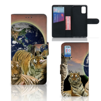 Samsung Galaxy A41 | Telefoonhoesje | Met pasjeshouder | Roofdieren - thumbnail