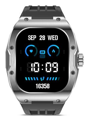 Smartwatch KSIX Hero Zwart 1,95" 45 mm