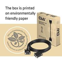 club3D CAC-1223 DVI-kabel DVI Aansluitkabel DVI-D 24+1-polige stekker 3.00 m Zwart - thumbnail