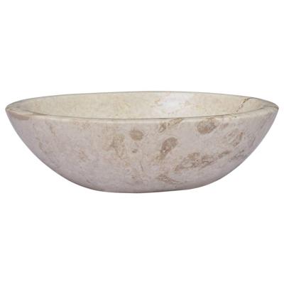 VidaXL Gootsteen 53x40x15 cm marmer crèmekleurig
