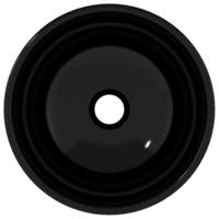 VidaXL Wasbak 30x12 cm gehard glas zwart - thumbnail