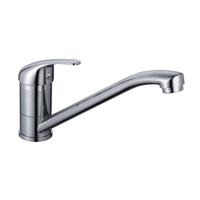 ATHOS ééngreepsmengkraan keuken, chroom kraan met verlengde uitloop en draaibereik 360° keramische schijven geluidsarme, verwisselbare 35 mm-cartouche flexibele metalen aansluitslangen volgens - thumbnail