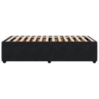 Bedframe fluweel zwart 80x200 cm - thumbnail