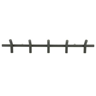 By-Boo Kapstok 'Matto' Met 5 haken, kleur Zwart By-Boo Kapstok 'Matto' Met 5 haken, kleur Zwart