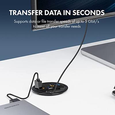 GrauGear G-THUB-AU-60 G-THUB-AU-60 USB-hub 2 poorten USB-A USB 3.0 5 GBit/s Met audiopoorten Zwart