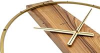 NeXtime NE-3195BR Wandklok 50.8x58.2x4.3, Hout/Steel, Bruin - thumbnail