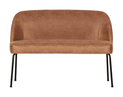 WOOOD Eetkamerbank 'Vogue' Leder, kleur Cognac