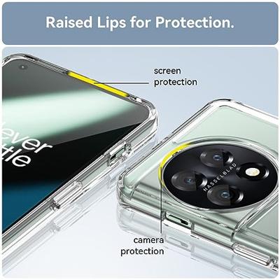 Lunso - OnePlus 11 - TPU Backcover hoes - Transparant