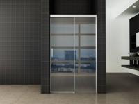 Saqu Note Douchedeur 90x200 cm met Soft-close Helder Glas / Aluminium - thumbnail