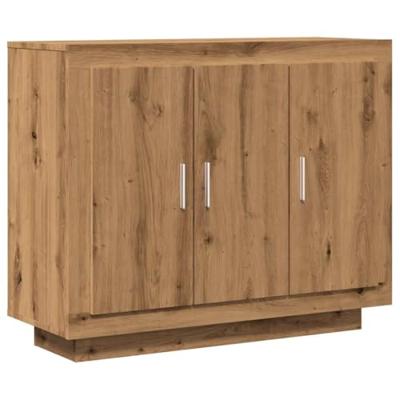 Dressoir 92x35x75 cm bewerkt hout artisanaal eikenkleur Dressoir 92x35x75 cm bewerkt hout artisanaal eikenkleur
