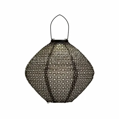 Solar Lampion Papier Grijs 29x25cm