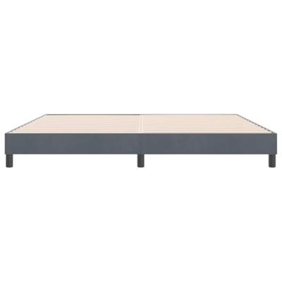Bedframe zonder matras 180x210 cm fluweel donkergrijs