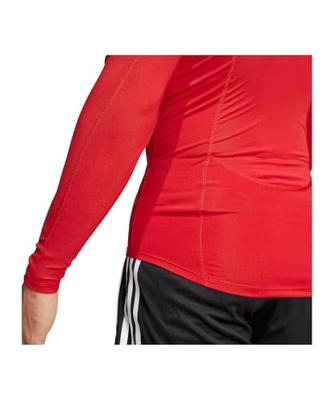 adidas Techfit Ondershirt Lange Mouwen Rood Wit