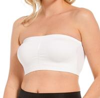 Magic bandeau BH - Naadloze Bandeau Top - Met vulling - Uitneembare pads - Wit, zwart, beige - thumbnail