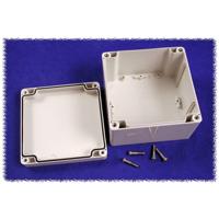 Hammond Electronics 1554P2GY Universele behuizing 120 x 120 x 80 Polycarbonaat Grijs 1 stuk(s) - thumbnail