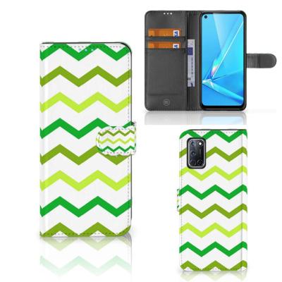 OPPO A72 | OPPO A52 | Telefoon Hoesje | Zigzag Groen
