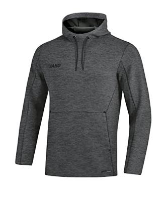 JAKO 6729D Sweater Met Kap Premium Basics Dames - Antraciet Gemeleerd - 36