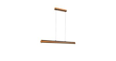 Trio HanglampDeacon houtbruin met zwart - 326610232