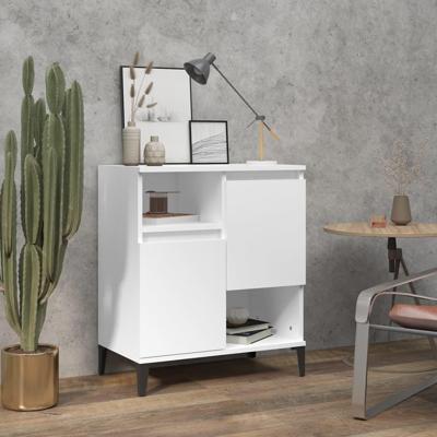 Dressoir 60x35x70 cm bewerkt hout wit