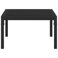 Tuintafel 60x60x35 cm staal zwart - thumbnail