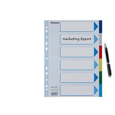 Esselte tabbladen 6 tabs