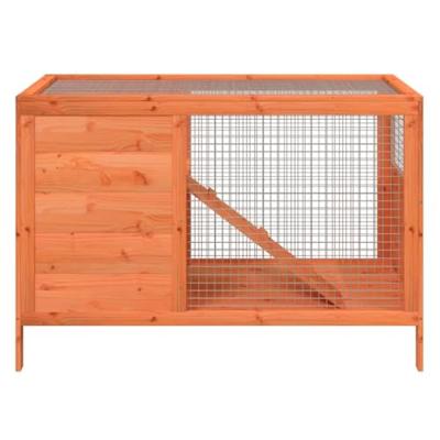 VidaXL Konijnenhok 103x44x69,5 cm massief grenenhout bruin VidaXL Konijnenhok 103x44x69,5 cm massief grenenhout bruin