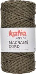 Katia Macrame Cord Twisted 5mm 117 Kleur: Leger groen