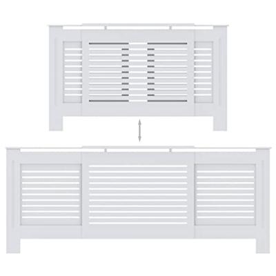 VidaXL Radiatorombouw 205 cm mdf wit - thumbnail