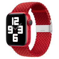 Braided nylon bandje - Rood - Geschikt voor Apple Watch 38mm / 40mm / 41mm / 42mm - thumbnail
