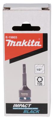 Makita Accessoires Slagschroefbit T35x78mm Impact Black 1/2" VK - E-19803