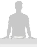 Koerier ingang voor burg wachtter - gebouwd -in - roestvrij staal - thumbnail